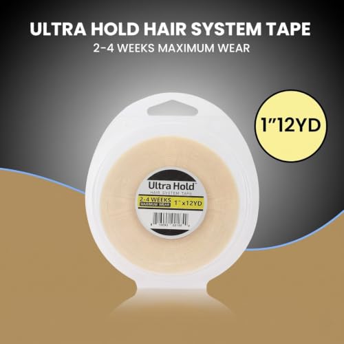 Image of Ultra Hold Waterproof Hair Patch Tape (1 inchx36 Yards /33 Meters)| Double-Sided Transparent Wig Tape for Men & Women | Strong Hold 2-4 Weeks | Easy to Use & Clean | Invisible Wig Patch for Hair Systems