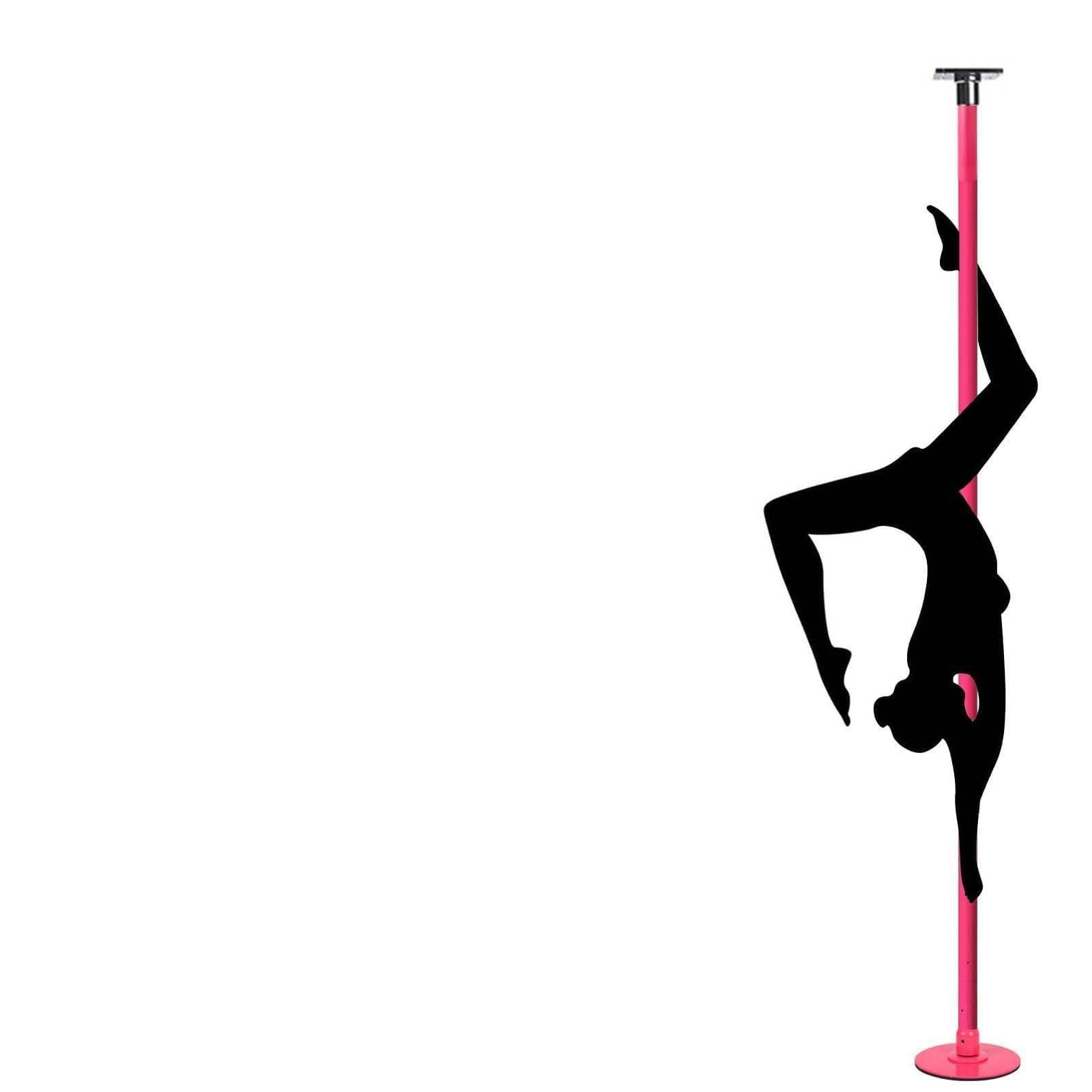 NGDFGR Professional Dancing Pole Spinning Dance Pole Pink, Fixed Plate Stripper Pole Ceiling Mounted, Adjustable Home Fitness Equipment, Professional Dancing Practice Pole,2.24m-2.75m(7.3ft-9ft)