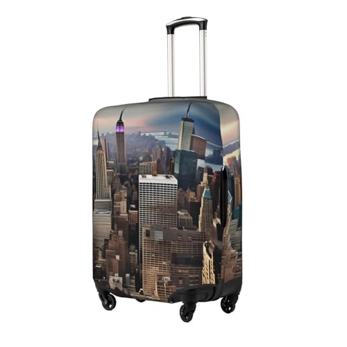 New York Fashion City Print Personalized Travel Luggage Cover With Zipper, Elastic Luggage Cover,For Daily Use2