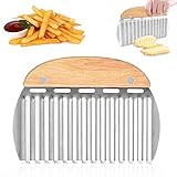 🍟【Fácil de limpiar】Nuestro cuchillo para patatas fritas es muy fácil de limpiar. Se puede limpiar con detergente o meter en el lavavajillas. Límpielo con un paño seco después del lavado para un mejor mantenimiento.
