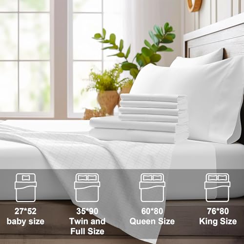 Image of 76 x 80 Inch Grounding Sheet with Nature Cotton 5% Silver Fiber Conductive Grounding Sheets for Healthy Sleep (King), White