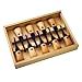 FLEXCUT Carving Tools, Deluxe Palm Gouges, Ash Hardwood Handles and Carbon Steel Blades, Set of 9 (FR405)