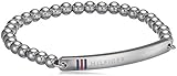 Material: Edelstahl Tommy Hilfiger Jewelry Damen-Armband Classic Signature Edelstahl Emaille, Silber 16 cm - 2700786