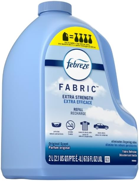Febree-Refill, Fabric Extra Strength Refresher, Original Scent, 67.6 Fl Oz, Febrezz.