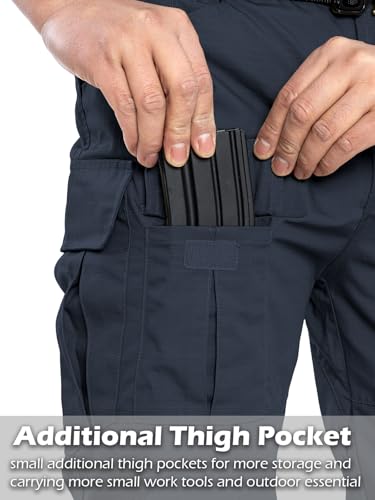 Calça tática masculina NAVEKULL para atividades ao ar livre Rip Stop leve à prova d'água militar co