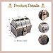 Lingway Toys Kids Pirate Treasure Chest Teacher's Favorite Treasures Collection Storage Box with 2 Sets of Locks and Keys Only(Vintage Bronze Coating,6.3