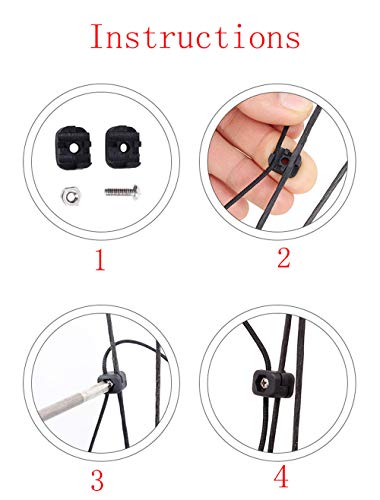 Magic&Shell Bow Buckle 2Pcs Plastic Archery Drop Away Arrow Rest Clamps #TOP5