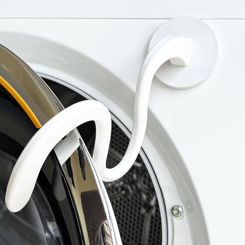 Magnetic Washer Door Prop Front Load Washer Door Holder Keeps Washing Machine Door Open Flexible Laundry Prop for Most Washers & Dryers White