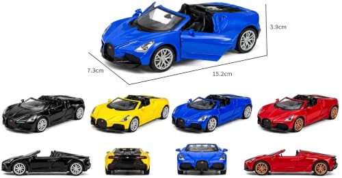 Image of Sky Tech Bugatti W16 Mistral Sports Car SUV Car 1:32 Scale Model Exclusive Alloy Metal Pull Back Die-cast Metal Pullback Toy Openable Doors & Light Music Best Gifts Kids【Colors as Per Stock 】