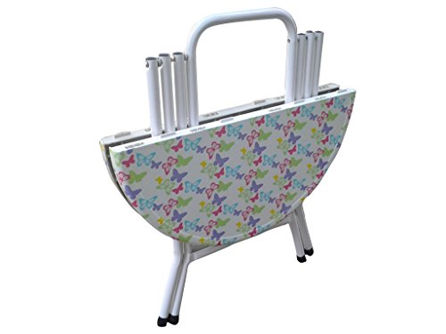 Image of AMAZE Foldable Kids Baby 1 Table-2 Chair Set-Multipurpose Study, Dining, Play, Writing & Craft Activity Table|Powder Coated Iron Frame, Portable & Space Saving- Multicolor Butterfly Print