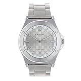 Radiant - Reloj Analógico de Cuarzo para Hombre, Caja Redondo de 42,00 mm, Esfera Plateado/Gris, Brazalete de Acero Plateado/Gris con Cierre Deployant, Pila Incluida, Resistente al Agua 5 ATM