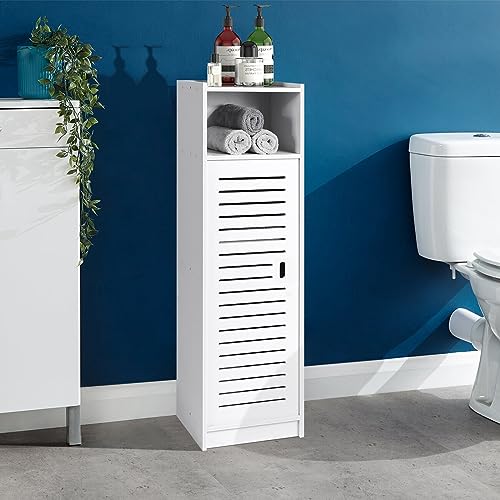 Waterproof Bathroom Cabinets, Storage Accessories Floor Standing Cabinet for Bathroom,Furniture for Bedroom Kitchen Hallway,Storage Cupboard Unit with Daily use Layer 80x20x24cm - Image 4