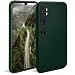 Produktbild Moozy Minimalist Series Silikon Hülle für Xiaomi Mi Note 10, Mi Note 10 Pro, Dunkelgrün - Mattes Finish, Dünne, Weiche TPU-Handyhülle Schutzhülle