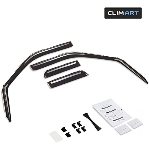 CLIM ART in-Channel Incredibly Durable Rain Guards Compatible with Ford F150 2021-2026 SuperCab, Original Window Deflectors, Vent Window Visors, Vent Deflector, 4 pcs. - 621010 by CLIM ART - Used condition - Image 6