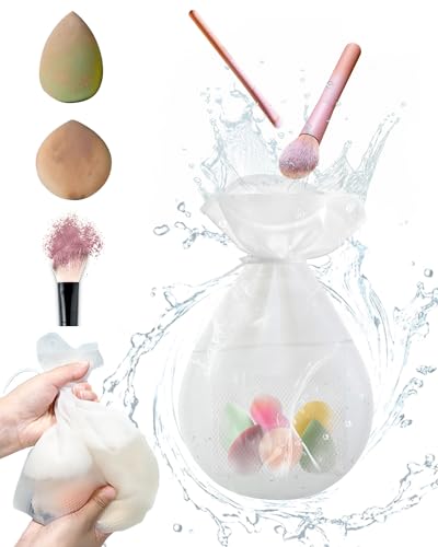 FERNIDA Makeup Brush Cleaner, Silicone Makeup Sponge Cleaning Bag with Mesh Laundry Bags to Effectively Clean and Dry Makeup Sponge, Powder Puff, Brush