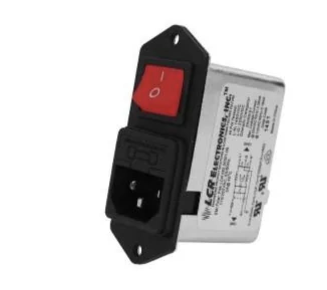 084M.01001.00-RSI, AC Power Entry Modules 10A Medical Filter Red Illum Switch