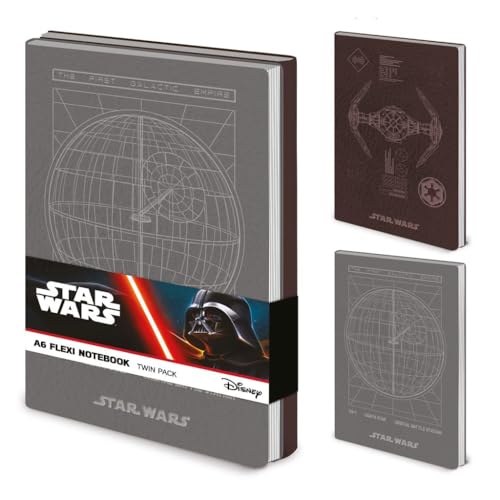 Pyramid International Star Wars (Empire) Lot de 2 cahiers flexibles A6, 60 feuilles, idéal pour...