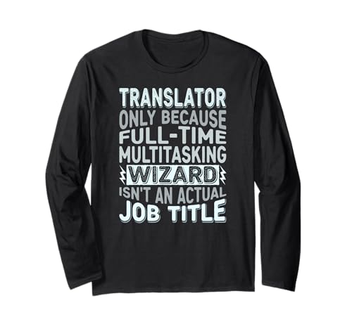 Wizard Job Title Quote - Funny Translator Manga Larga
