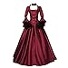 Produktbild SHINEHUA Damen Kleidung Mittelalter Kostüm Mittelalterliches Kleid Gothic Altes Schlosskleid Prinzessin Renaissance Bodenlanges Maxikleid Große Größen Cosplay Kostüm Punk Kleid