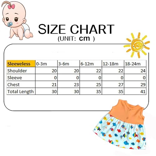 Image of VParents Cotton Knee-Length Sleeveless Girls Frock with Matching Shorts Soft, Comfortable, Multicolour Summerwear Set for Babies