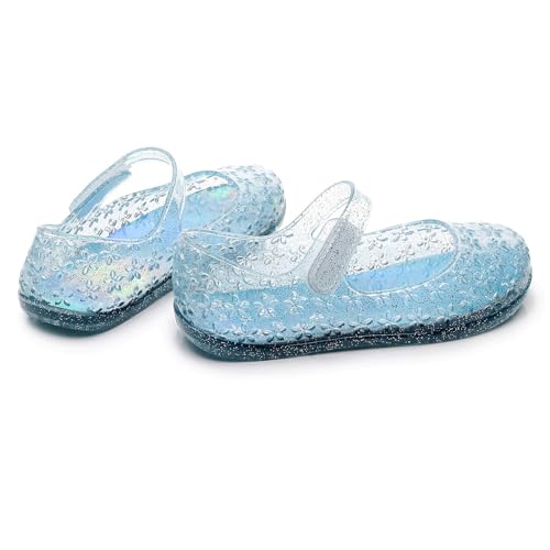 Toddler Girl Jelly Sandals Kids Cute Floral Mary Jane Shoes Summer Casual Dance Party Closed Toe Princess Flat Sandal3