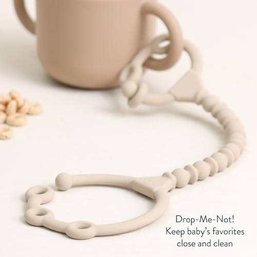 Image of Itzy Ritzy Toy & Snack Cup Straps - Adjustable Straps for Keeping Baby's Toys Nearby - BPA-Free Silicone - Tethers for Strollers, High Chairs & Car Seats - Dishwasher Safe - 2-Pack