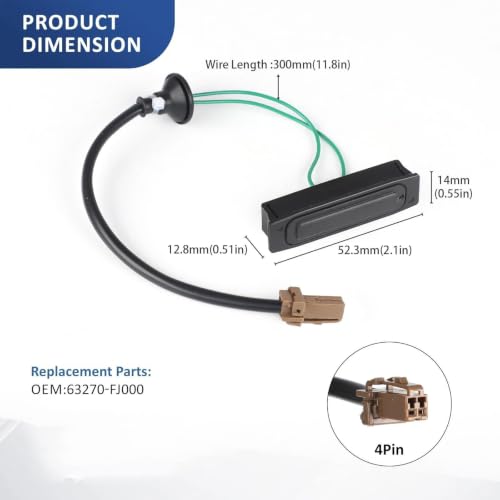 Réparer ouverture coffre Subaru commande hayon bloqué 63270FJ000 - 3