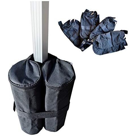 Heavy Duty Gazebo Leg Weights, Sand Bags, Set of 4x or 6x (Set of 4x) Cover