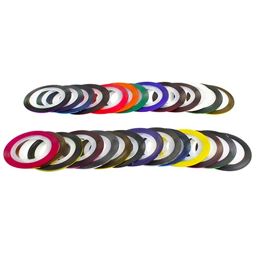 30 Pcs Mixed Color Roll Striping Tape Line DIY Nail Art Tips Decoration Sticker liyhh