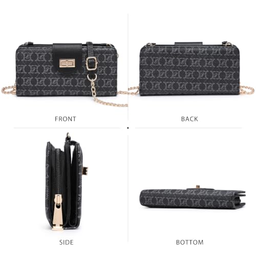 Image of Classic Crossbody Bag for Women, Small Chain Strap Wallet Purse with Phone Compartment & Card Slots