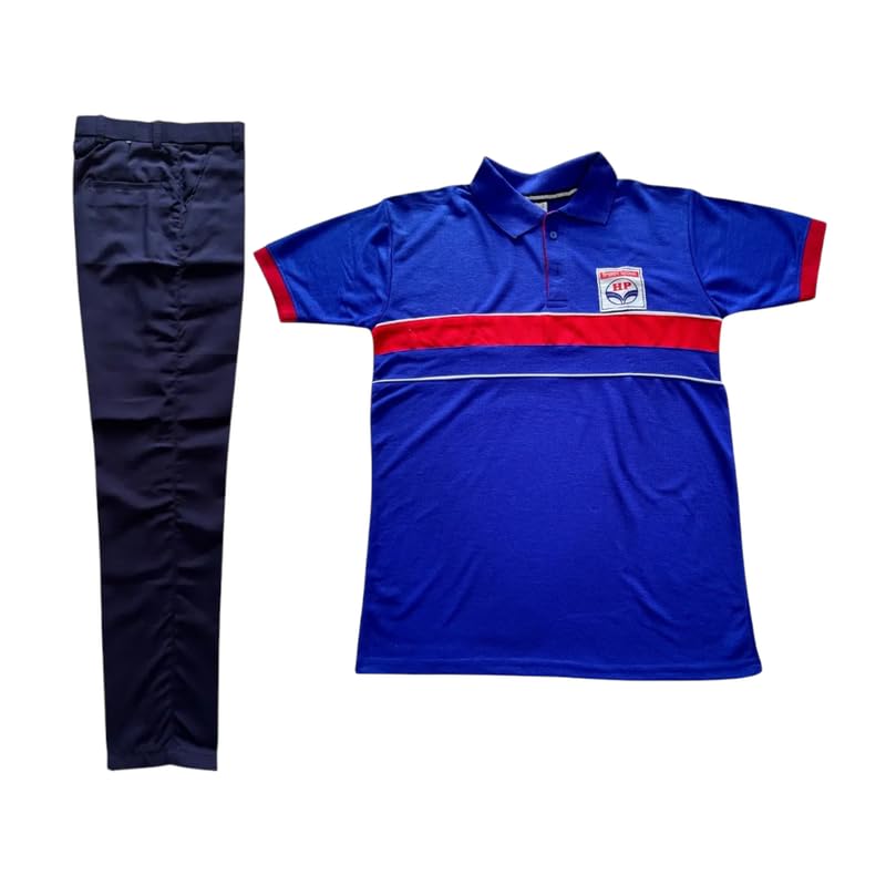 Hindustan Petroleum Corporation Limited (HPCL) Petrol Pump Polo T-Shirt & Navy Blue Pant Combo Set | Cotton Blend Regular Fit Workwear Uniform for Men-picture-17