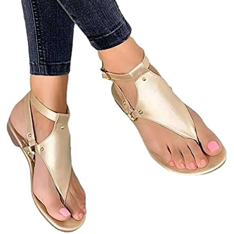 Sandalias planas Frdun Aouln para mujer con soporte de arco y suela suave Cover