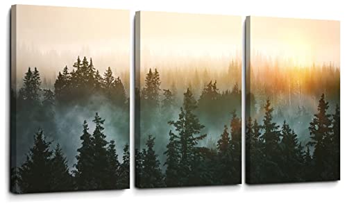 Toile forêt ensoleillée pour illuminer une chambre ou un salon sombre