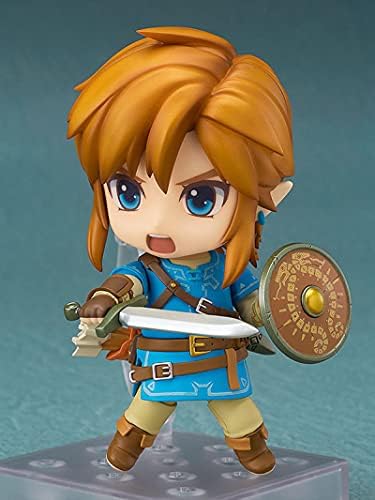 HYBYEI The Legend of Zelda: Breath of The Wild Nendoroid /Demon Slayer Link Action Figure / Q Version Toy / Replaceable Accessories /Movie Character Model /10cm PVC Statue /Collectibles /Adult Toys