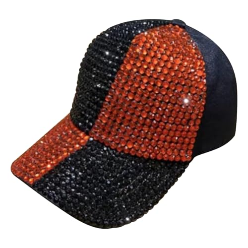 Casquette de baseball anti-chaleur réglable à strass pour éviter la transpiration