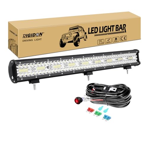 Barre de Led 4x4 540W RIGIDON 26 Pouces avec kit de câblage 12v pour tracteur et SUV