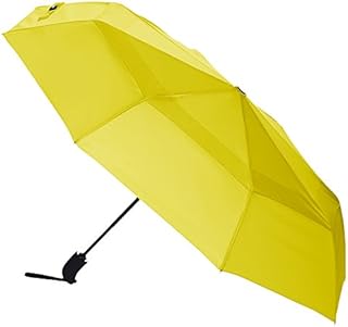 Amazon Basics Automatic Open Travel Umbrella with Wind Vent - Yellow