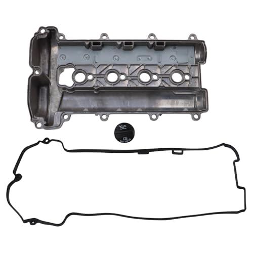 Image of TRQ Valve Cover Compatible with 2006-2010 Chevrolet Cobalt 2006-2011 HHR 2008-2012 Malibu 2007-2009 Pontiac G5 G6 2006-2009 Solstice Saturn Aura 2006-2007 Ion 2007-2010 Sky Vue