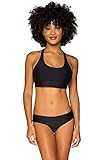 Swim Systems Teagan Tank Bikini Top Swimsuit, Black, 36DD
