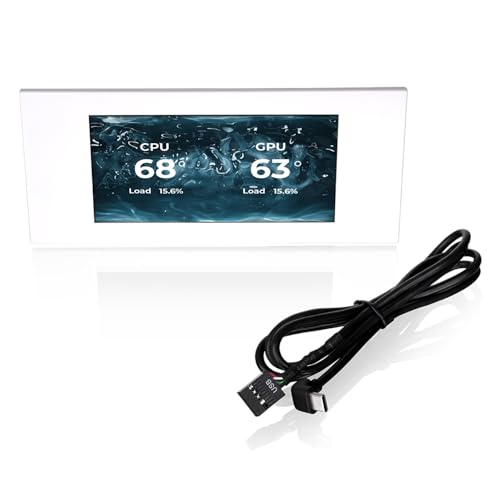 Image of Thermaltake View 600 TG 6.0 Inch LCD Screen Panel Kit; LCD and Panel; 1480x720p; TTRGBPlus 3.0 Supported; Type-C to USB (9-Pin);