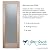 Frosted Glass Pantry Door - Bundled Wheat Petite (Element) - 1D Negative Frosted - Country Farmhouse - 28" x 96" - Book/Slab Door - Maple