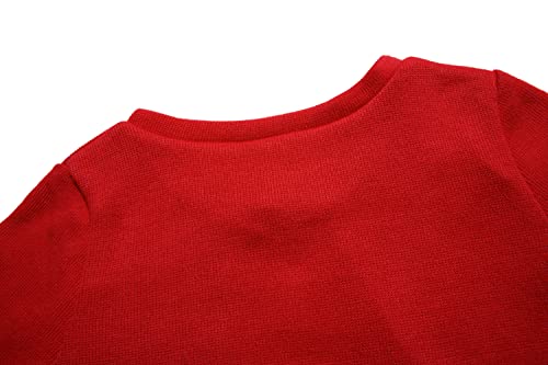 Bonny Billy Girls' Long Sleeve Knit Bolero Cardigans Jacket Cover Up Sweater 10-11 Years Red #TOP3