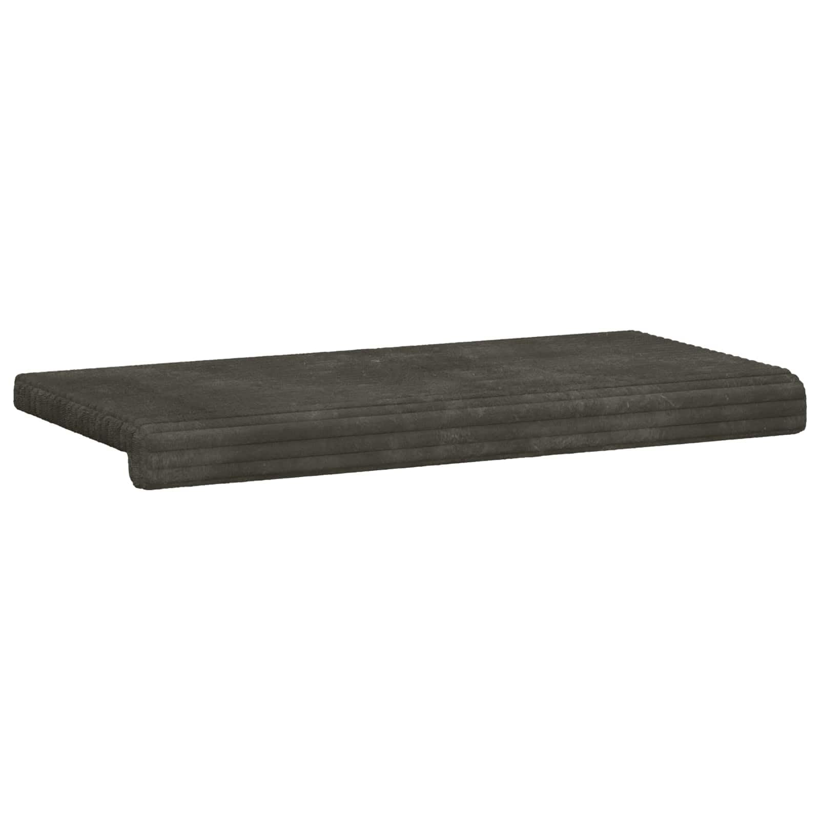 Poduszka na ławkę, sztruks pluszowy, antracyt, głębokość 35 cm | Miękki materiał sztruksowy, rama z materiału drewnopochodnego, antypoślizgowe dno, łatwa pielęgnacja, do przedpokoju i salonu