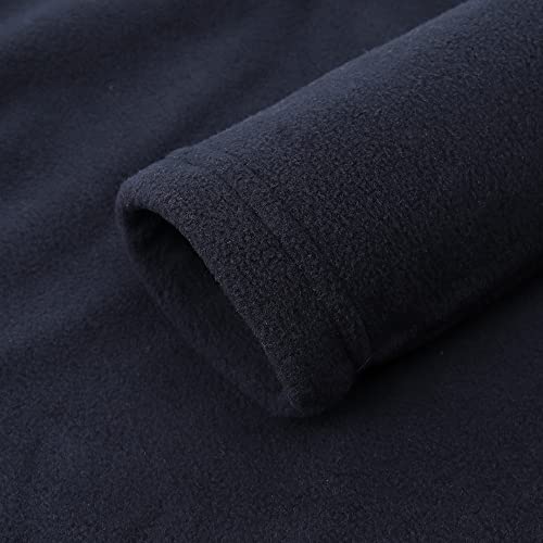 Spring&Gege Boys’ Soild Quarter-Zip Polar Fleece Long Sleeve Pullover Jacket Navy Blue Size 7-8 Years #TOP5