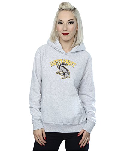 Harry Potter Women's Hufflepuff Sport Emblem Hoodie XX-Large Heather Grey