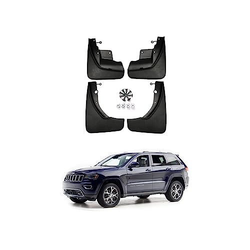 Image of Car Mudguard Mud Flaps for Jeep Grand Cherokee 2011-2021 Molded Custom Front and Rear Mudflaps Splash Guards Fender Flares Kit 4-PC Auto Accessories,Send 1 Car Wash Towel,2011~2021