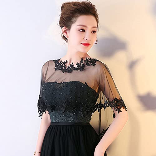 Women's Lace Wedding Bridal Bolero Jackets Shawl Formal Party Prom Evening Cape for Bride Bridesmaid Wrap Shrugs4
