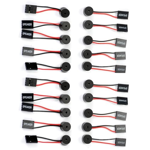 GERUI 20 unidades placa base para PC Altavoz piezoeléctrico interno BIOS Alarma Summer para carcasa de ordenador DIY carcasa de ordenador zumbador altavoz