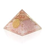 ORGONITE Rose Quartz David Star Pyramid | E-Energy Protection and Healing Stones Crystal Chakra -...