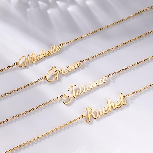 Yofair Ankle Bracelets for Women 18K Gold Plated Custom Gold Name Anklet Personalized Dainty Anklet Bracelet Summer Beach Jewelry for Women2